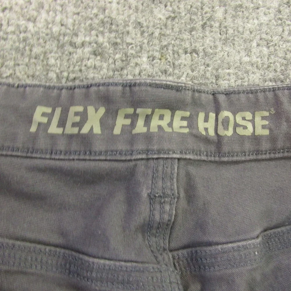 Duluth Trading Co Flex Fire Hose Pants Mens 42x30 Gray Slim Cargo Workwear 84332